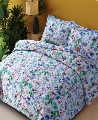 Printed 3 Piece Oversized Quilt, King