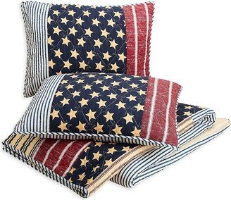 Modern Heirloom Americana 3-Piece Patchwork Quilt Set