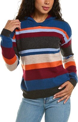 Striped Cashmere Hoodie