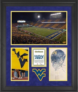 Fanatics Authentic West Virginia Mountaineers Milan Puskar Stadium Framed 20'' x 24'' 3-Opening Collage