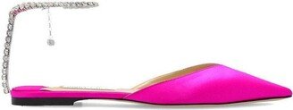 Saeda Embellished Pointed Toe Flat Shoes