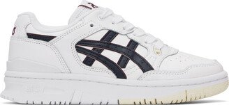 White & Navy EX89 Sneakers