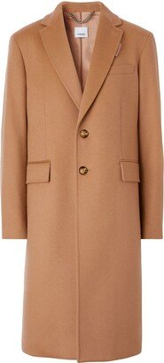 Notched-Lapel Single-Breasted Coat-AB