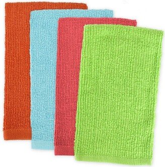 4pk Cotton Assorted Bright Barmop Dishtowels