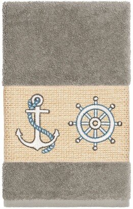 Easton Embellished Hand Towel - Dark Grey