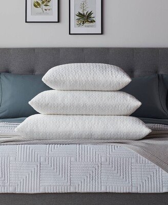 Dream Collection by Lucid Customizable Fiber and Shredded Foam Pillow with Zippered Inner Cover, Standard