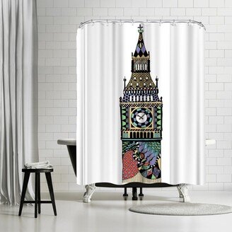 71 x 74 Shower Curtain, London by Patricia Pino