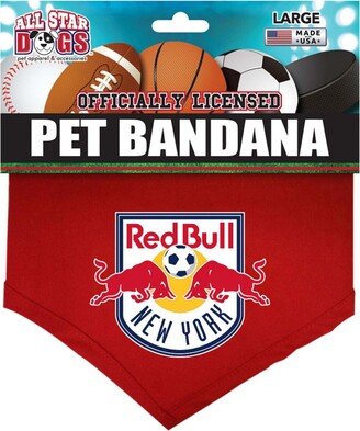 All Star Dogs Red New York Red Bulls Pet Bandana