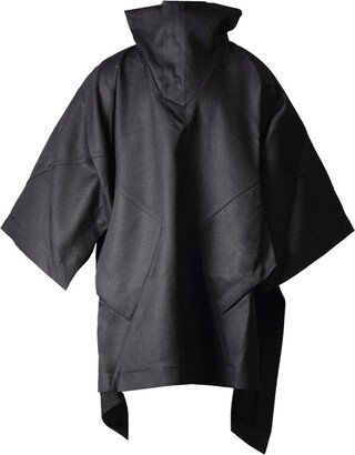 pet-tree-kor Raglan-Sleeved High-Neck Cape