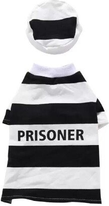 The Striped Retro Inmate Prisoner Pet Costume