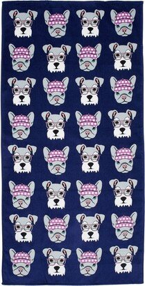 Hipster Doggies Beach Towel - Multi