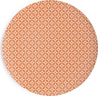 Salad Plates: Starburst Geometric - Orange Salad Plate, Orange