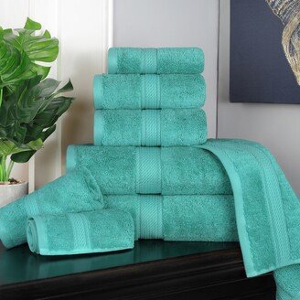 Egyptian Cotton 8 Piece Ultra Plush Solid Towel Set