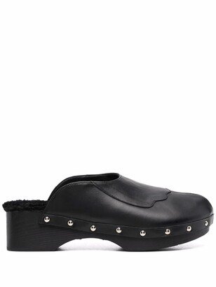 Closed Leather Clogs-AA