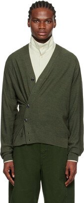 Green Twisted Cardigan