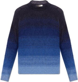 Crewneck Knitted Jumper-BK