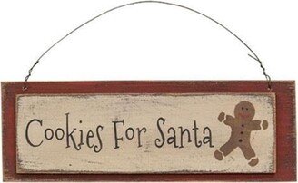 Cookies for Santa Distressed Wooden Layered Sign - 4H x 11W
