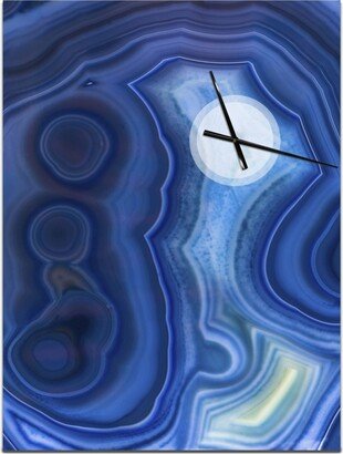 Designart Oversized Abstract Metal Wall Clock