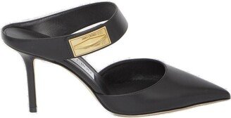 Nell 85 Pointed-Toe Slip-On Mules