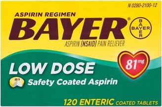 Low Dose Aspirin 81mg Regimen Pain Reliever Coated Tablets (NSAID)