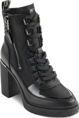 Toia Lace-Up Zip Booties