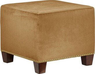 Square Nail Button Ottoman-AA