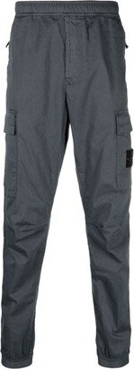 Compass-motif cotton track pants