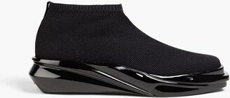 Mono stretch-knit slip-on sneakers