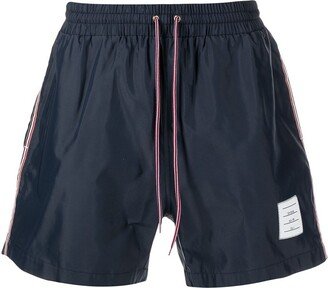 RWB-stripe swim shorts