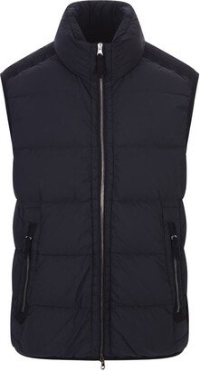 Seamless Tunnel Nylon Down-TC Gilet In Navy