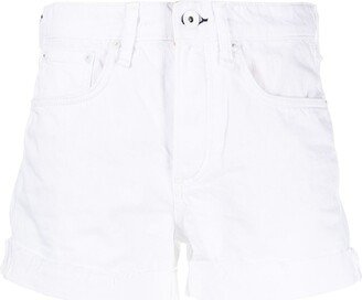 Rosa raw-cut hem shorts