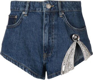 High Cut Denim Shorts