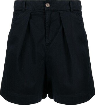 Box-Pleat Detail Tailored Shorts