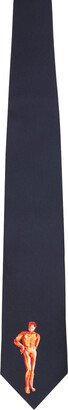 S.S.Daley Navy Graphic Tie