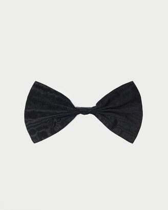 Andreas Black Pleated Bow Clip