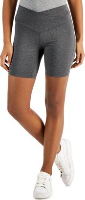 On Repeat Crossband Bike Shorts, Created for Macy's