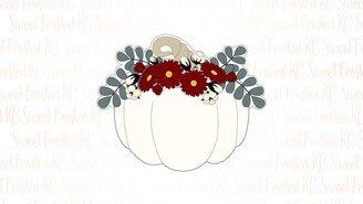 Fall Floral Pumpkin Cookie Cutter #5