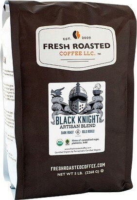 Fresh Roasted Coffee, Black Knight Artisan Blend, Dark Roast Whole Bean - 5lb