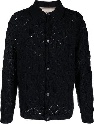 Per Knit wool blend polo jacket