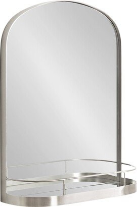 Peyson Framed Arch Mirror with Shelf