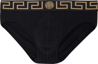 Black Greca Border Briefs