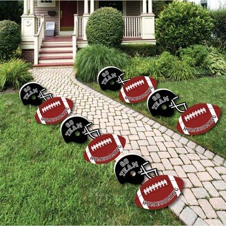 Big Dot Of Happiness Homecoming - Lawn Decor - Outdoor Football Themed Yard Decor - 10 Pc