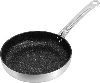 Korkmaz Gastro 9.5 Inch Proline Professional Series Tava and Frypan in Brushed Silver