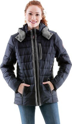 Women's Pure-Soft Lightweight Insulated Jacket with Removable Hood