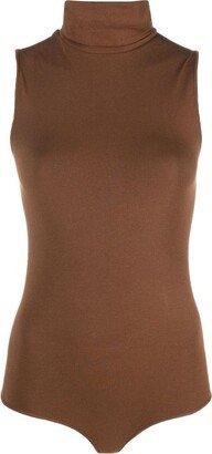 roll-neck sleeveless body