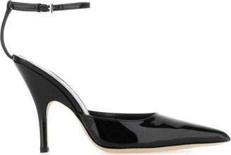 Eliza Pointed-Toe Ankle-Strap Pumps