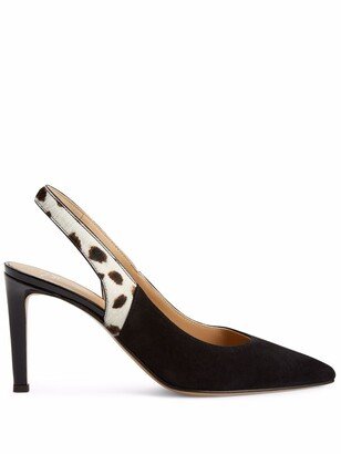 Susie feline-trim pumps