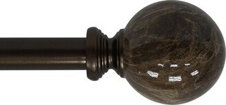 Tom Adjustable Single Curtain Rod 48