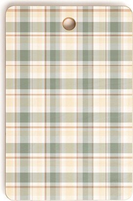Lisa Argyropoulos Light Cottage Plaid Rectangle Cutting Board