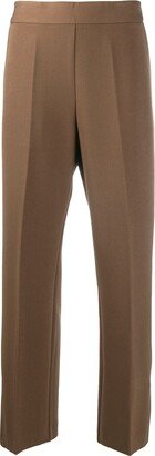 High Waist Cropped Trousers-AQ